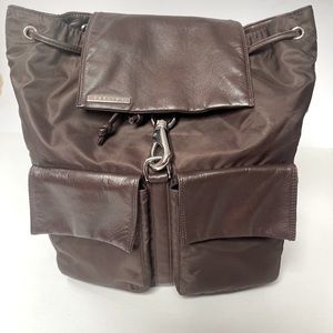 Perlina Leather and Nylon Back Back